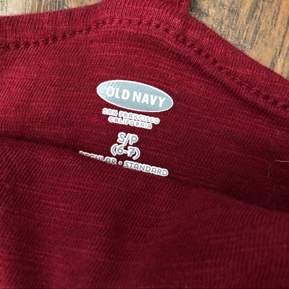 Old Navy Embroidered Tunic Dress S burgundy (6/7) - Picture 3 of 4